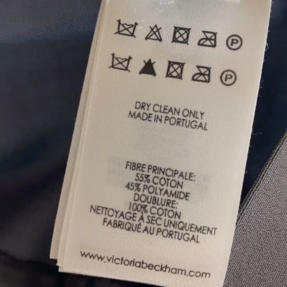 Authentic Rare Victoria Victoria Beckham 3/4 Sleeve Overlay Shift‎ Dress Cream 4 - Picture 11 of 11